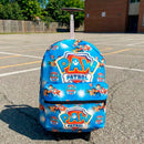 Kit Personagens Mochila Rodinha Infantil Lancheira E Estojo Patrulha Canina Azul Estampado