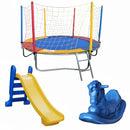 Kit Parquinho Cama Elástica Pula Pula 2,30m + Escorregador + Gangorra